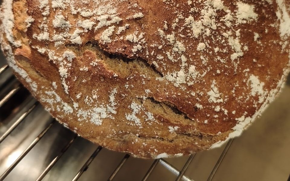 Bauernbrot aus Sauerteig mit perfekter Kruste – selbst gebackenes Brot nach traditionellem Rezept